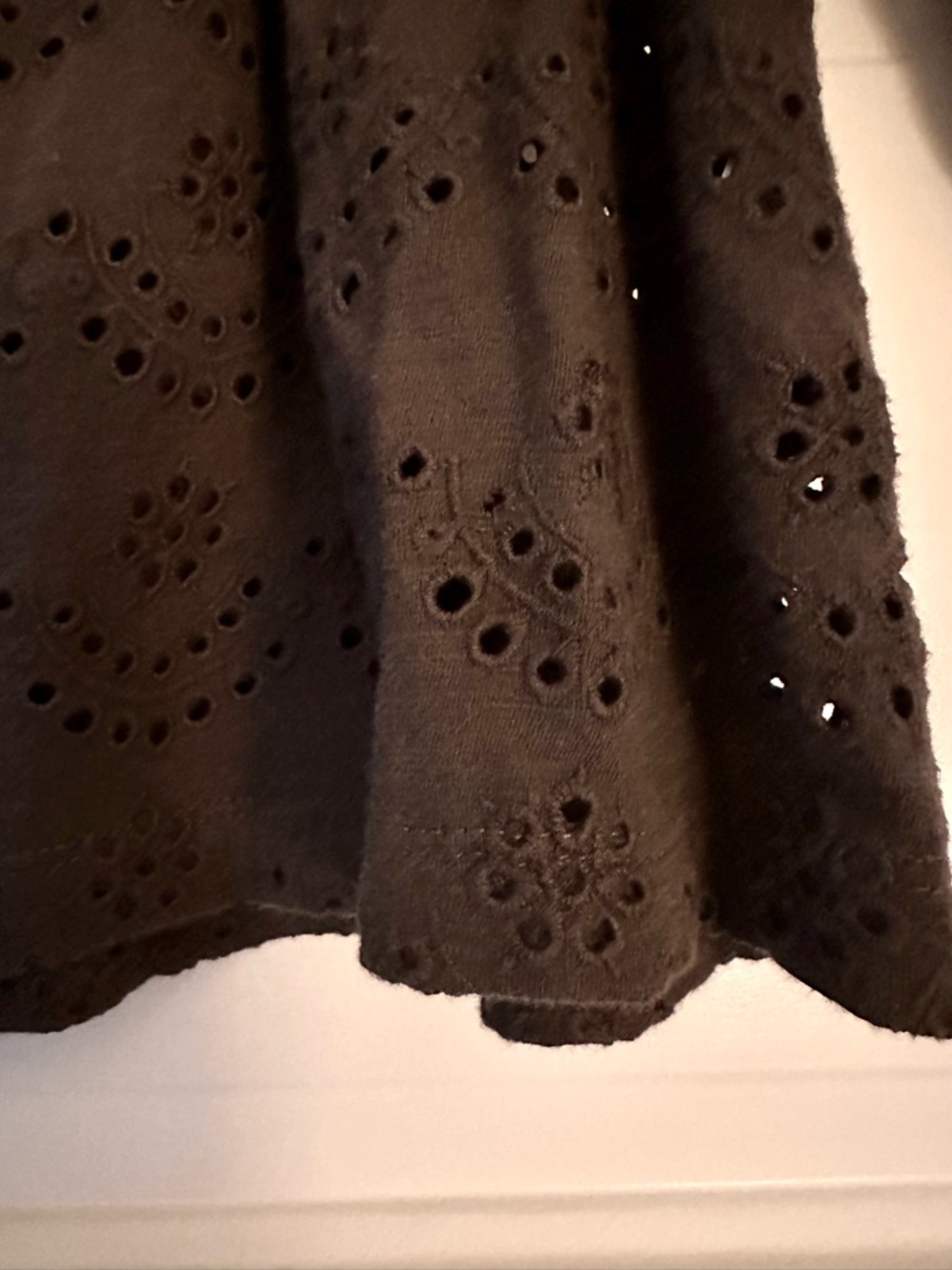 Lucky Brand Eyelet Top in steel blue - Picture 3 of 5